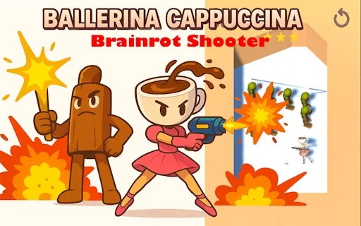Play Ballerina Cappuccina Brainrot Shooter Online Free - Brainrot Game