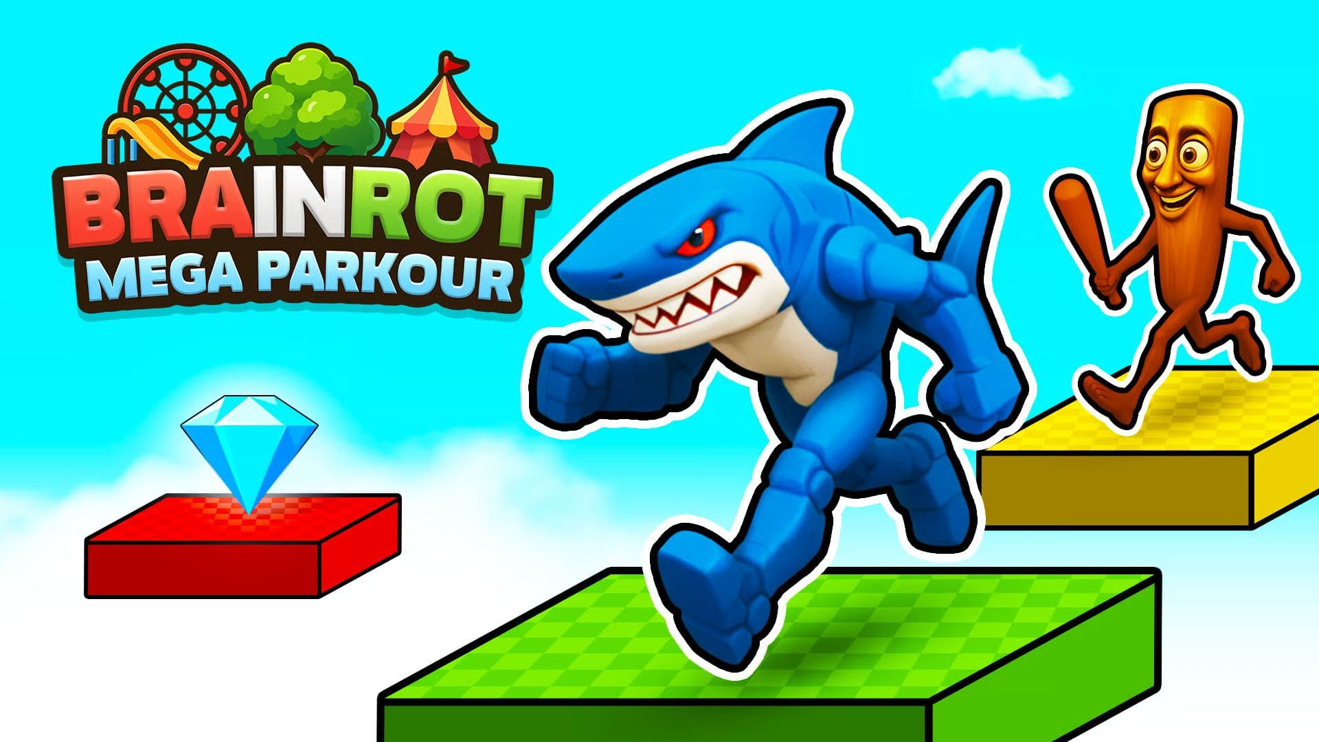 Play Brainrot Mega Parkour Online Free - Brainrot Game