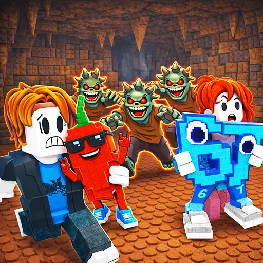 Play Break a Lucky Block: Save Brainrot in Cave Online Free - Brainrot Game