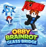 Play Obby Brainrot: Glass Bridge Online Free - Brainrot Game