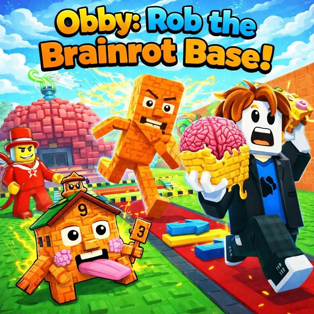 Play Obby: Rob the Brainrot Base Online Free - Brainrot Game