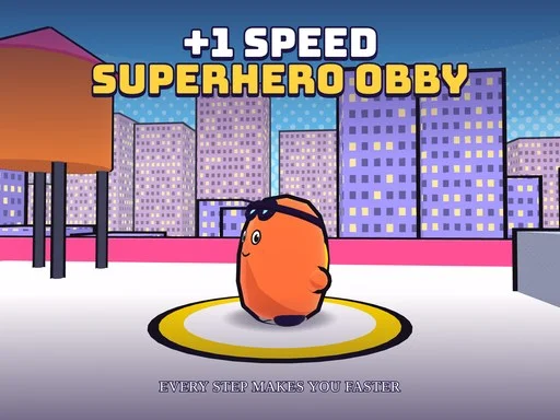 Play +1 Speed Superhero Obby Online Free - Obby Game